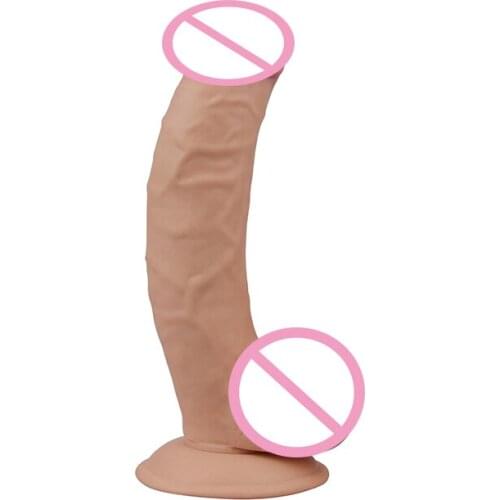 MLSice Super Real Feeling of Mens Dick Artificial Realistic Males Dildo for Women with Strong Suction Cup for Hands Free Play