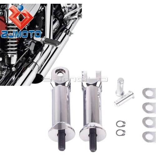 Motorcycle Chrome Rear Passenger Foot Rest Footpeg Bracket For Harley Softail Sport Glide Strret Fat Bob Low Rider Breakout 2020