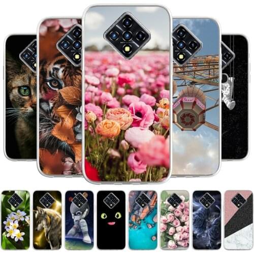 Cartoon Case For Infinix Zero 8 X687 Phone bags Soft Cover TPU Coque Capa Animal Painted Fundas Bumper