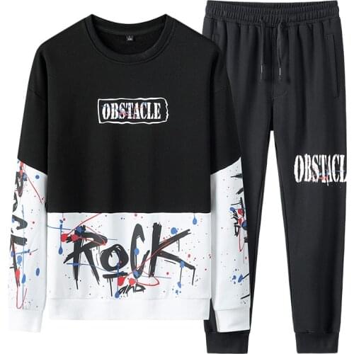 Plus Size Joger Set 2020 Tracksuit Men Warm Hood Sweatshirt Casual Moletom Masculino Sweat Suit Men 2 Piece Set Romper Fashion