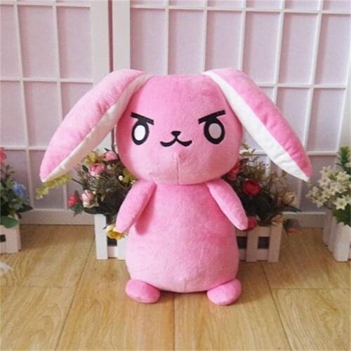 Game OW Hammond Mech Rabbit Cosplay Plush Toy Overwatch DVA Rabbit Figure Doll Soft Filling Pillow 53cmFor Gift