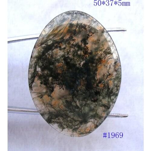 Natural Moss Agate Oval Shape Suitable for Pendants Women Man Jewelry Accessories Weddings Parties Birthday Gift