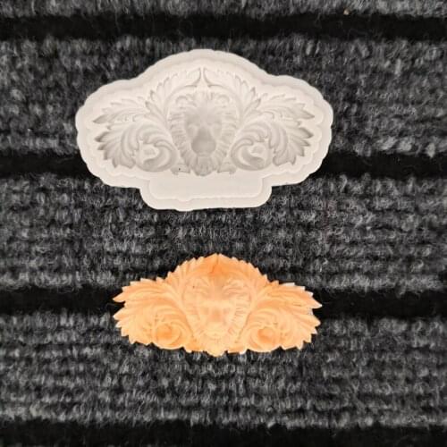 New lion embossed silicone mold DIY chocolate cake decorating tool