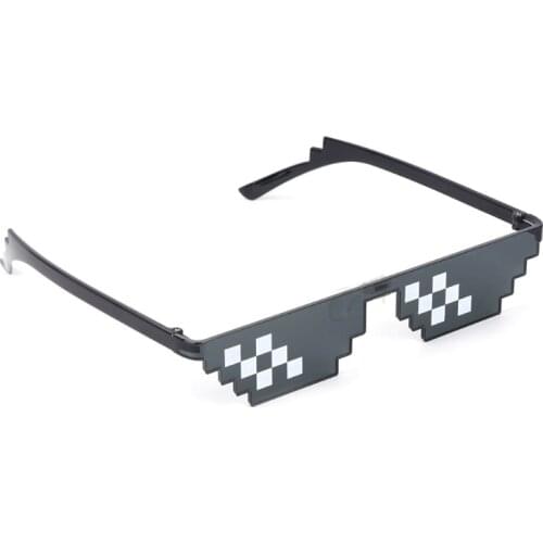 Thug Life Glasses Deal With It Glasses Pixel Women Men Black Sunglasses