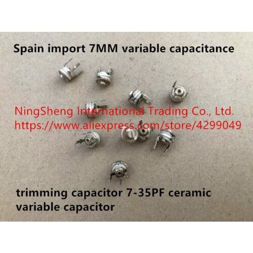 Original new 100% 7MM variable capacitance trimming capacitor 7-35PF ceramic variable capacitor (Inductor)