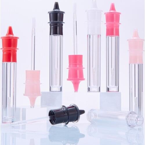 5ml Empty lighthouse shape Pink Black Red white Rose red Lip Gloss Tube 50pcs