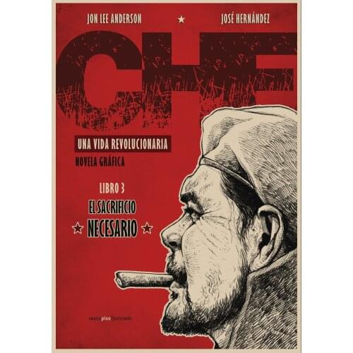 Retro Cuba soldiers Che Guevara posters nostalgic vintage decorative painting core kraft paper antique wall sticker A2