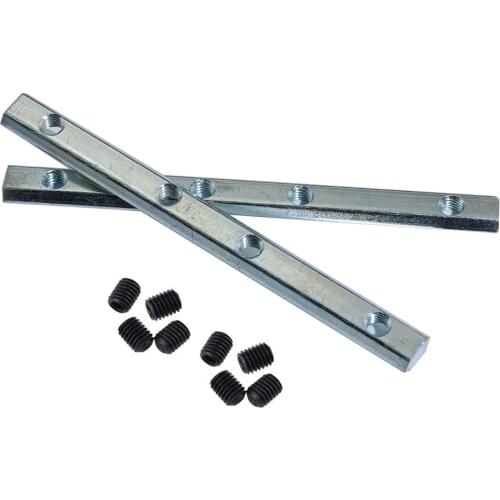 6 10pcs Link Connector Joint Aluminum Profile Length Extension Fastener with Screws for 2020 Slot 6mm Aluminum Profile