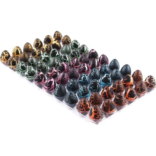60pcs Dino Eggs - Jurassic Hatching Egg- Dinosaurs Toys For Kids Party Favors, Easter Basket Fillers Easter Eggs Toys, Black