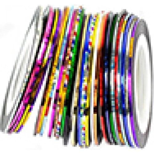 10 Color 20m/Rolls Foil Nail Art Stickers And Decals For Her Everything For Manicure