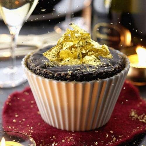 10Pcs 24K Edible Gold Leaf Sheets Pure Genuine Facial Edible Gold Leaf For Cooking Cakes & Chocolates Decoration Health & Spa