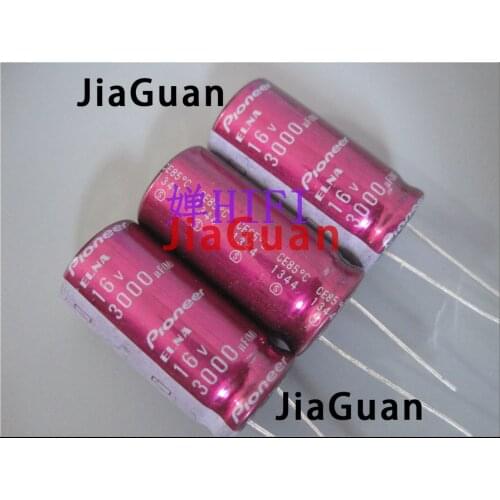 10pcs NEW ELNA Pioneer 16V3000UF 16X32MM audio electrolytic capacitor PIONEER 3000uF/16V Purple Robe 3000UF 16V