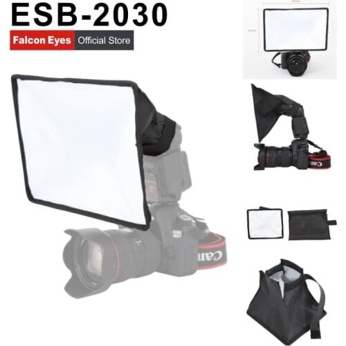 300*200mm ESB2030 Portable Foldable Flash Diffuser Softbox for Canon Nikon Sony DSLR flash Speedlite Photo Studio Accessories