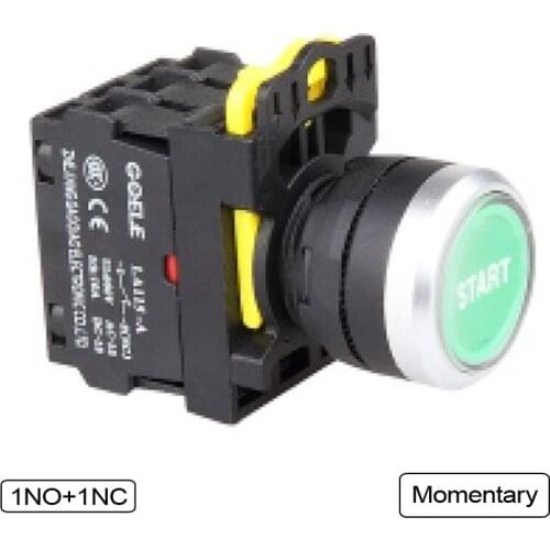 5 PCS Push button switch Industrial switch LED Latching OR Momentary Waterproof IP65 1NO 1NC 2NO 2NC