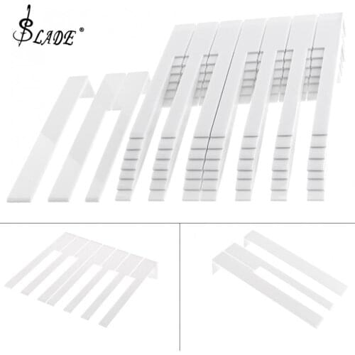 52pcs Plastic Piano Accessories Piano Keytop Repair Parts with White Color for Piano