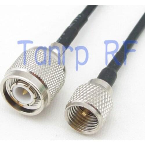 6in mini UHF male plug to TNC male plug RF connector adapter 15CM Pigtail coaxial jumper cable RG174 extension cord