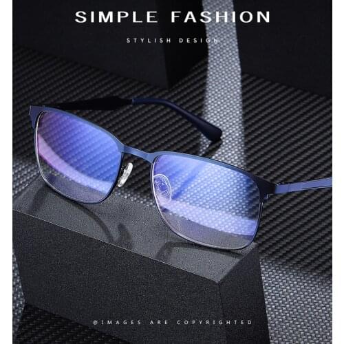 Anti Blue Light Computer Glasses Men Spectacle Frame Gaming Eyewear for Men Radiation-Resistant Clear Glasses