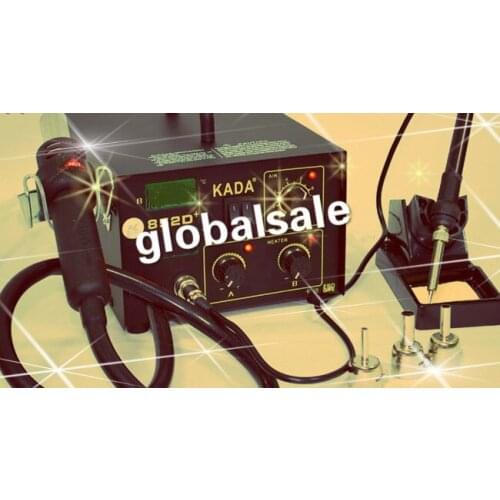 FREE SHIPPING 2 In 1 SMD Hot Air Rework Soldering Iron Station KADA 852D+ Welder SMT 11V/220V
