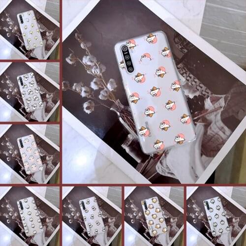 Phone Case For Realme C3 X3 Xt C11 6i X Kawaii Rabbit Cute Silicone Transparent Soft For Oppo Realme 5 6 X50 X2 Pro Back Cover
