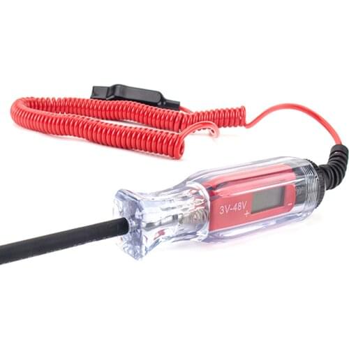 3-48V Digital Circuit Tester Test Pen Car Automotive with Stainless Probe