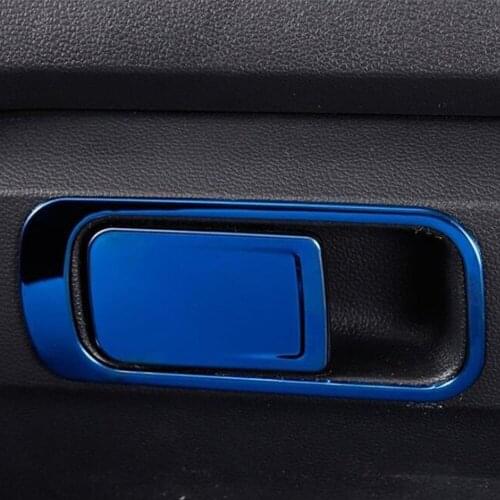 For Volkswagen VW T-ROC TROC 2017 2018 2019 2020 Stainless Steel Car Styling Cover Copilot Glove Box Frame Trim