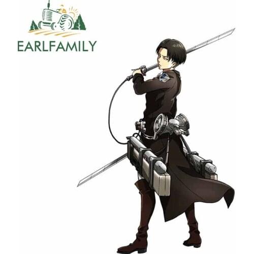 EARLFAMILY 13cm x 9.2cm For Attack on Titan Fine Decal Scratch-Proof Car Sticker DIY Custom Printing Waterproof for VAN RV JDM