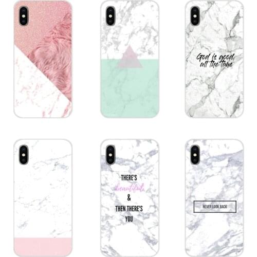 Granite Pink White Marble Texture For Xiaomi Redmi 4A S2 Note 3 3S 4 4X 5 Plus 6 7 6A Pro Pocophone F1 Silicone Phone Shell Case
