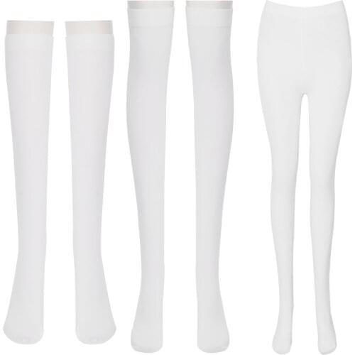 Tights Socks Japan Anime Quadratic Element Cute Cat Footprints White Pantyhose Cat Claw Knee High Socks Stockings For Women Girl