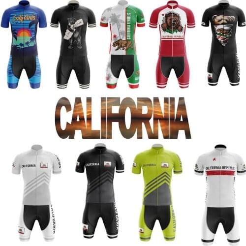 California Summer Cycling Jersey Set A Variety Of Styles Can Choose Maillot Ciclismo Hombre