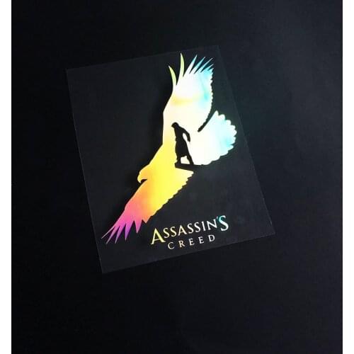 Cartoon Anime Sticker Auto Front Rear Windshield Oil Tank Window Stickers for Eagle Wings AssassinsCreed