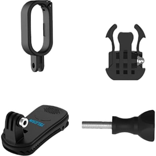 TELESIN Frame Set for Instar 360 GO2 Camera with Backpack Clip for Backpack Vlog Shot Live Broadcast