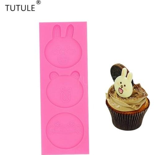 Limited Eco-friendly Free Post New Diy Handmade Chocolate Mold Fondant Cake Brown Bear Marconi Rabbit Green Liquid Biscuit