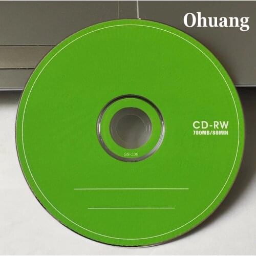 Wholesale 10 Discs Grade A+ Green Blank CD-RW Disc