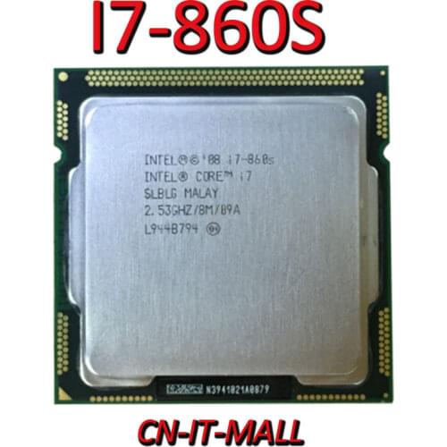Intel Core I7-860S CPU 2.53G 8M 4 Core 8 Thread LGA1156 Processor