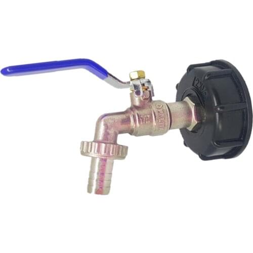 IBC TOTE TANK DRAIN ADAPTER 2 inch COARSE Thread x 3/4-inch BRASS Hose FAUCET VALVE