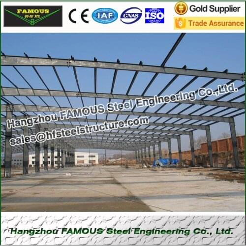 Prefab steel structure shed customized for industry workshop and warehouse