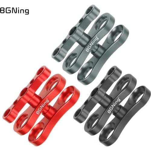 Tripod Butterfly Clip Clamp Diving Light Bracket 1"Ball Head 1/4 3/8 Mount Adapter for Gopro SJCAM EKEN Insta360 for Osmo Action