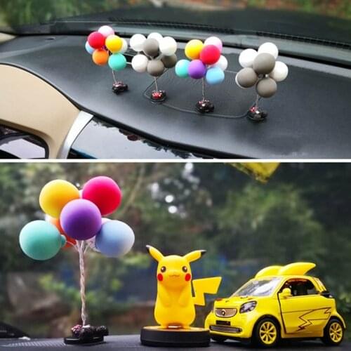 Car Ornaments Multicolour Lovely Balloon Mini Console Dashboard Decor For Car Interior Car-styling Supplies Car Decoration