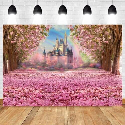 Yeele Spring Flower Floral Forest Tree Castle Birthday Wedding Photocall Backdrop Vinyl Photography Background For Photo Studio