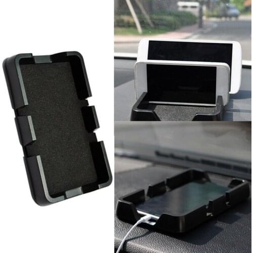 High-Side Non-Slip Car Phone Box Holder Vehicle Dashboard Smartphone Organizer Stand for Automobiles Interior Case Supplies