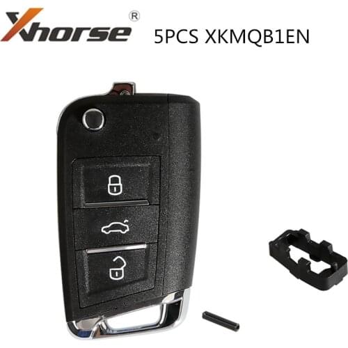 XHORSE XKMQB1EN for VW Remote Key MQB Style 3 Buttons for VVDI Key Tool 5PCS