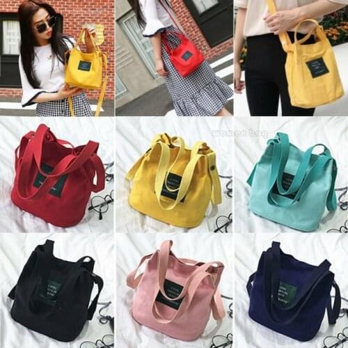 Women Canvas Handbag Shoulder Bag Lady Cross Body Bag Tote Messenger Satchel Purse