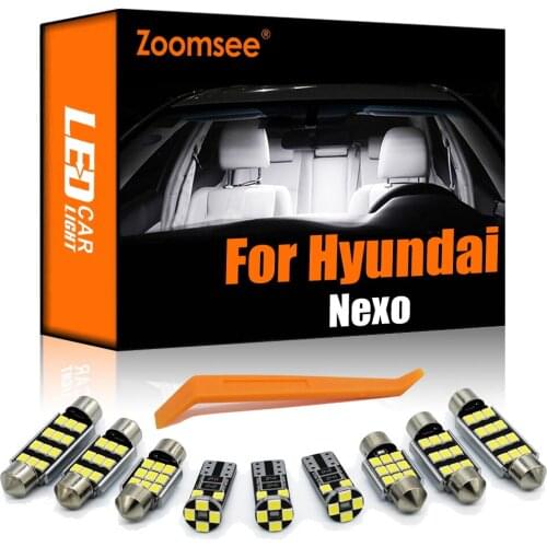 Zoomsee 7Pcs Interior LED For Hyundai Nexo Offroad 2018 2019 2020 + Canbus Vehicle Bulb Indoor Dome Map Reading Light Auto Kit