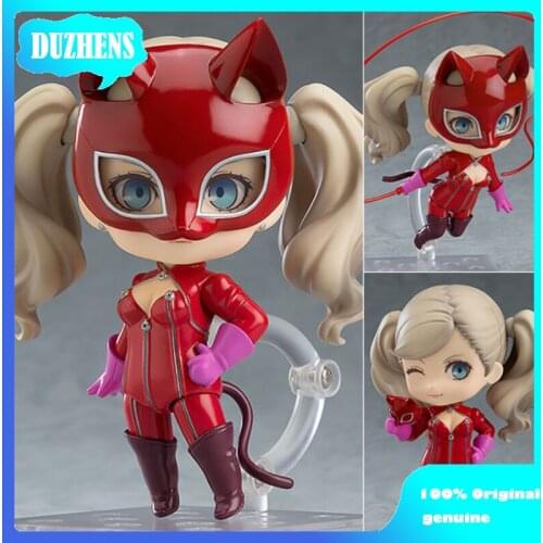 100% Original genuine PERSONA5 The Animation Anne Takamaki Q version figma PVC Action Figure Anime Figure Model Toys Doll Gift