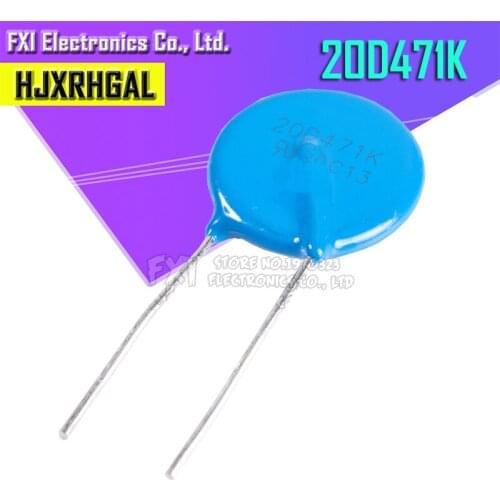 5pcs varistor 20D471K 470V piezoresistor 20D471