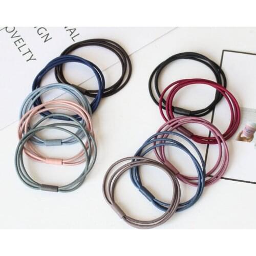 6pcs/lot Hair Accessories Girls Rubber Bands Scrunchy Basic Elastic Hair Bands Kids Baby Headband Fashion Decorations for Hair