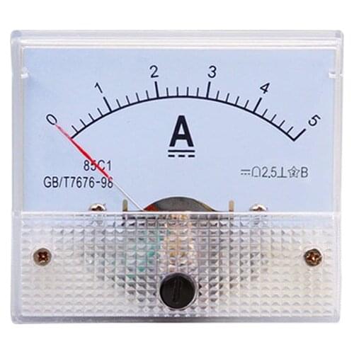 85C1 85C1-A DC Analog Ammeter Current Panel Meter Gauge Ameter DC 1A 2A 3A 5A 10A 20A 30A
