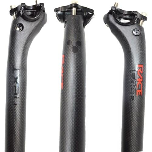 RACE FACE NEXT 3K Carbon Fiber Road Bicycle Seat post Offset 25mm MTB Bike Seatpost bicycle parts 31.6 30.8 27.2MM 450mm