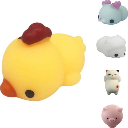 Toy Cute Animal Anti Stress Ball Squeeze Mochi Rising Toys Soft Squishy Stress Relief Toys Funny Gift