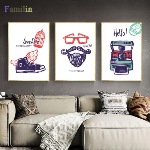 Cat Nursery Decor Boho Sunshine Wall Art Print Nordic Canvas Painting Cartoon Posters Wall Pictures for Kids Room Decoration